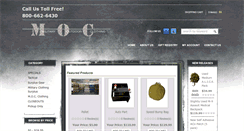 Desktop Screenshot of militaryoutdoorclothing.com